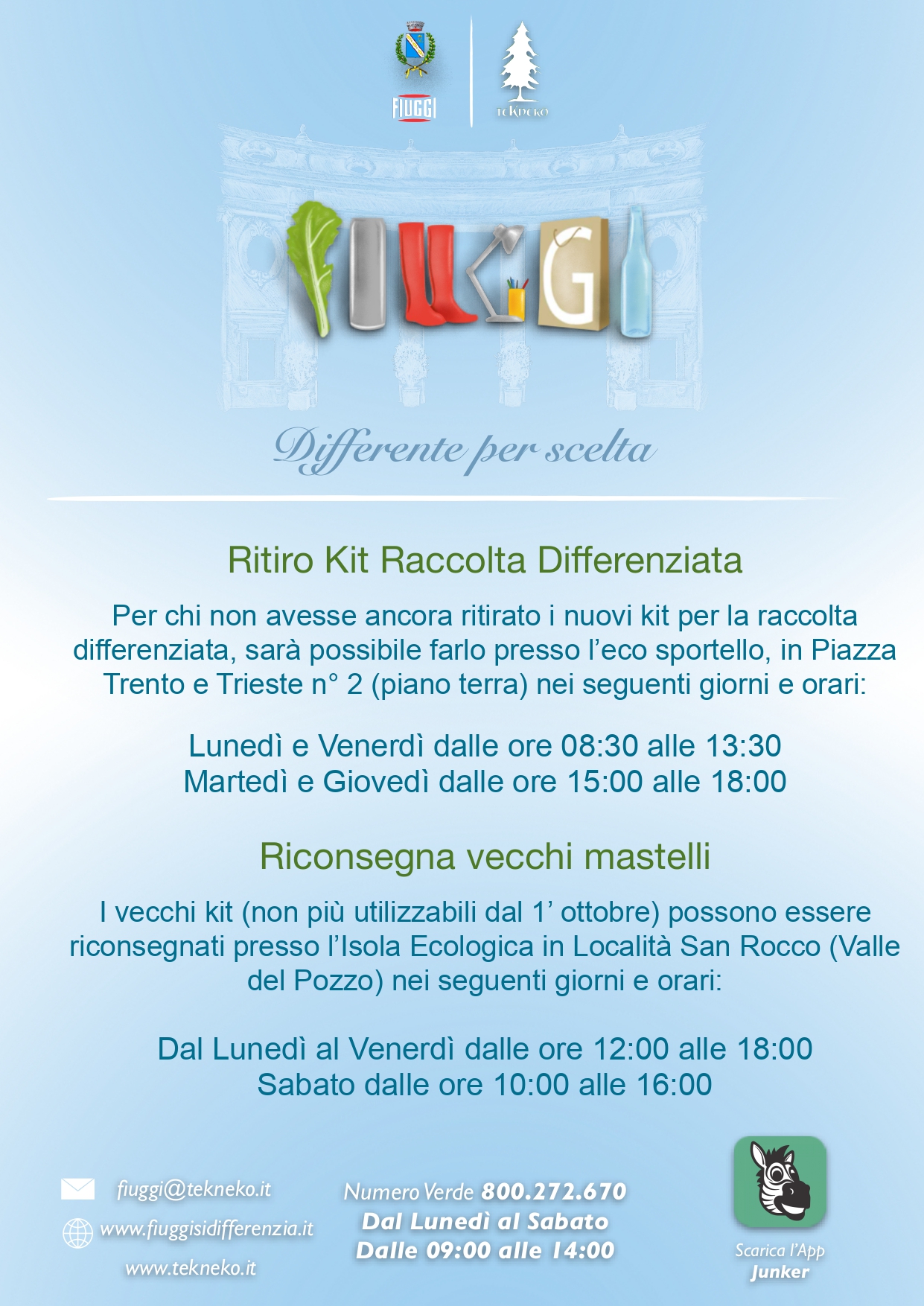 Informativa ritiro KIT mastelli e riconsegna vecchi contenitori