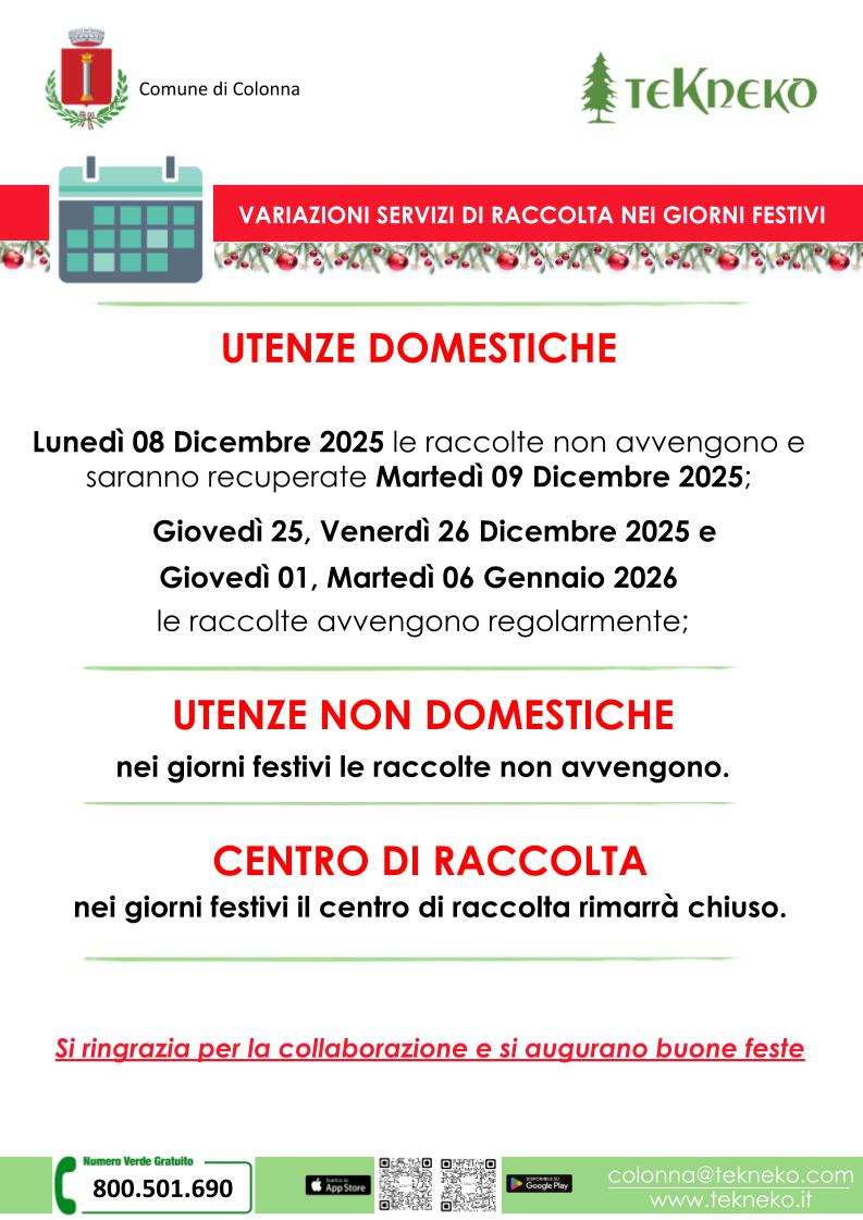 Festività Dicembre 2025