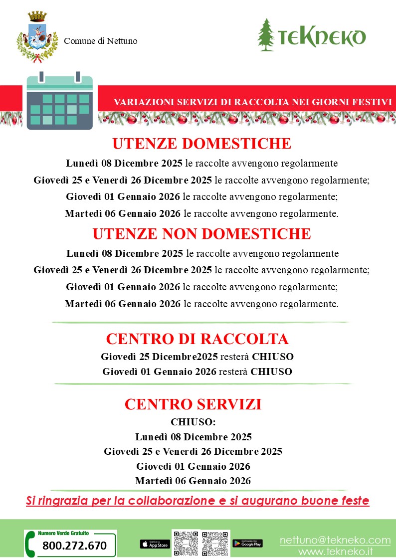 Festività dicembre 2025