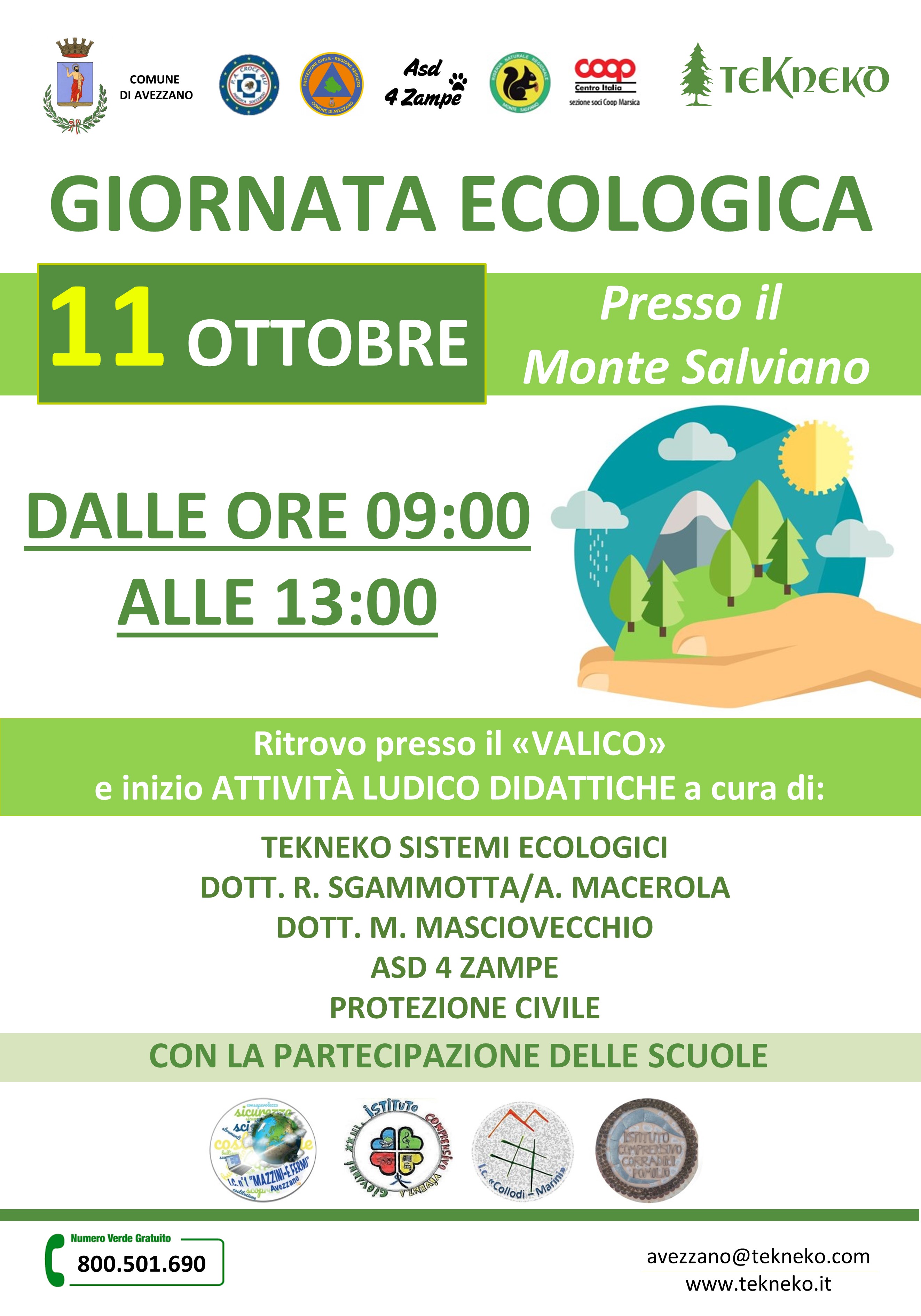 Giornata Ecologica 11 Ottobre presso il Monte Salviano