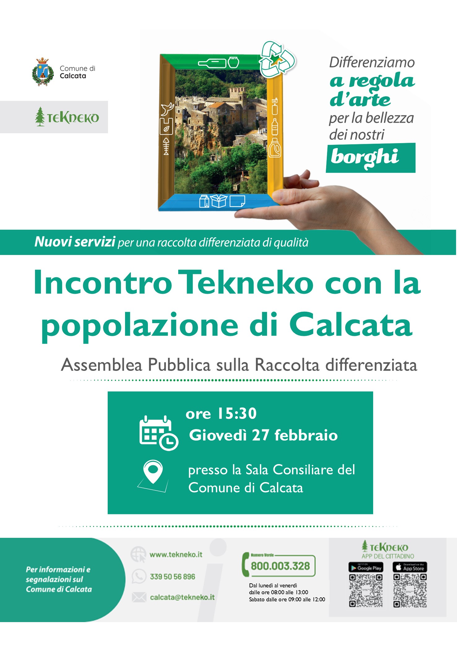 Incontro Tekneko con la popolazione di Calcata