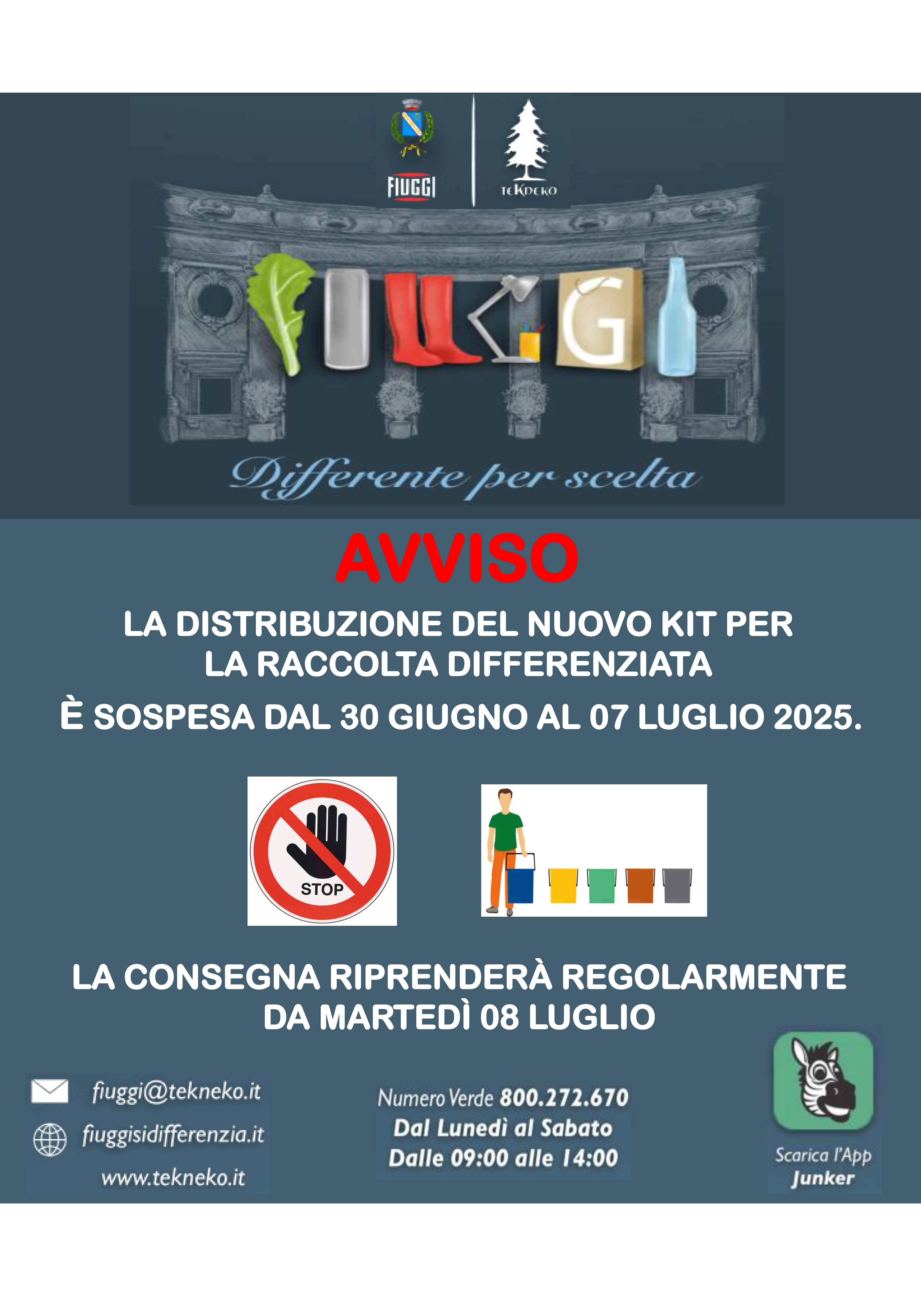 sospensione distribuzione attrezzature