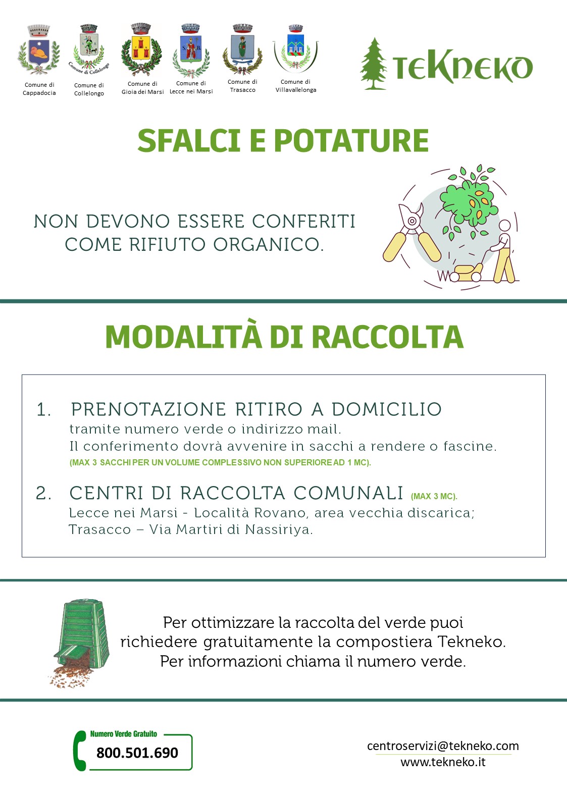 Raccolta Sfalci e Potature