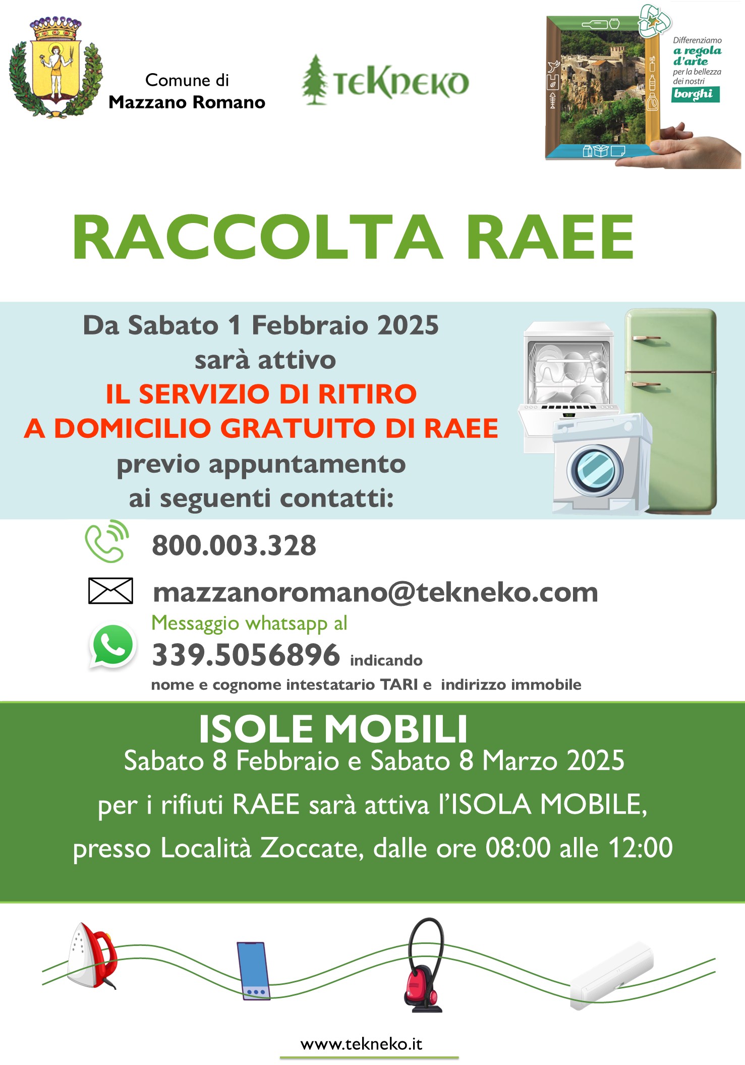RITIRI A DOMICILIO RAEE