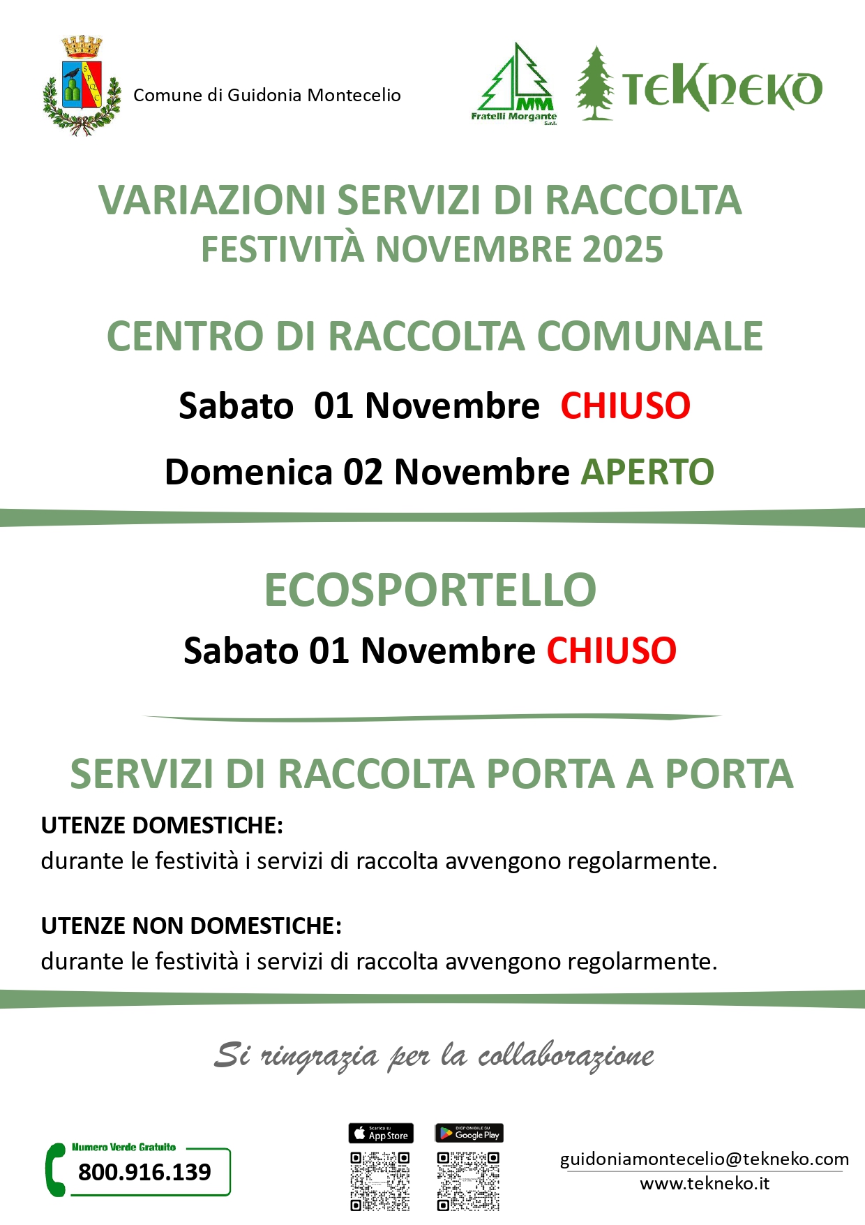 Festività 01 novembre 2025