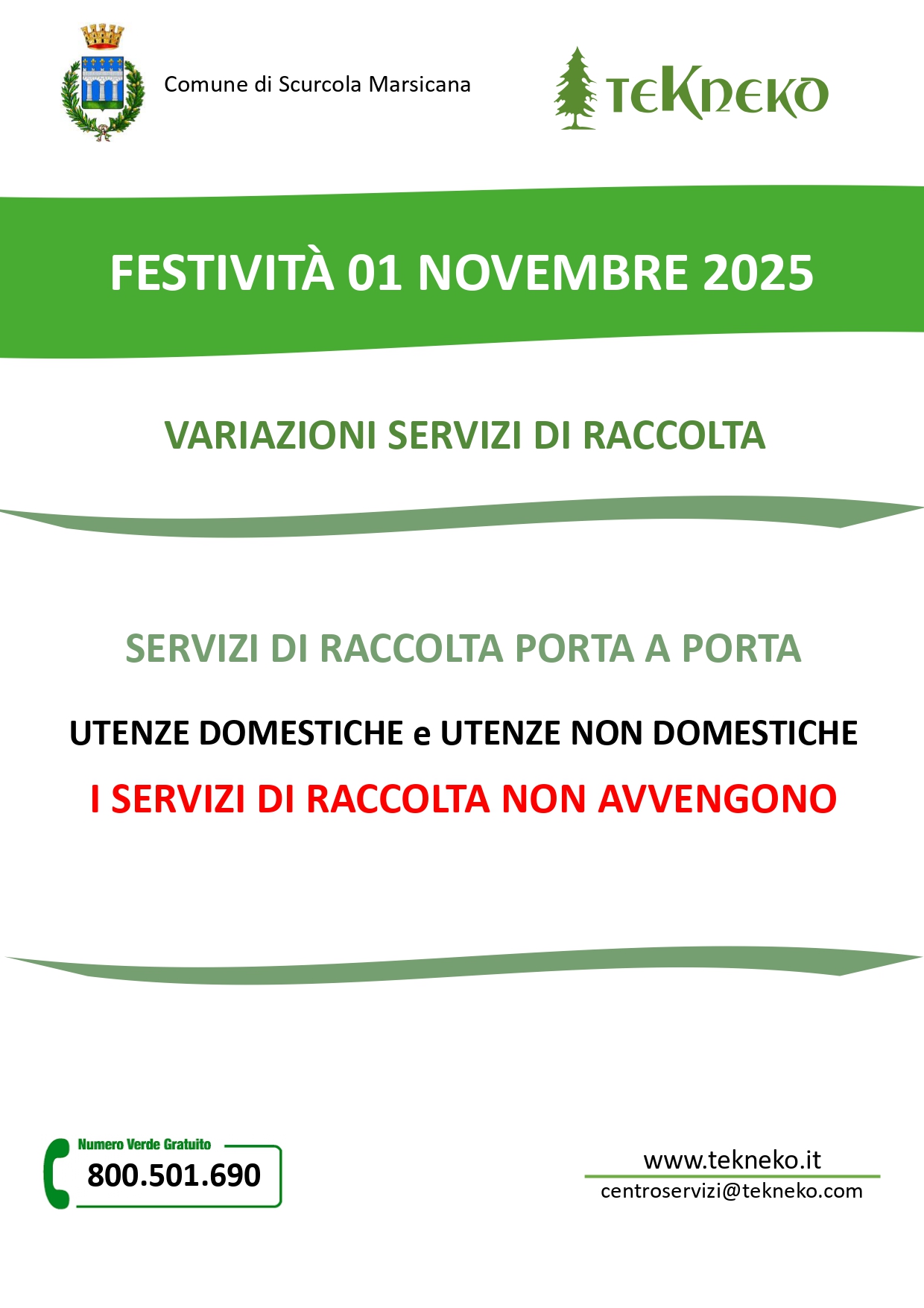 Festività 01 novembre 2025